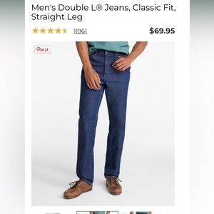 L.L. Bean Men's Classic Fit Straight Jeans